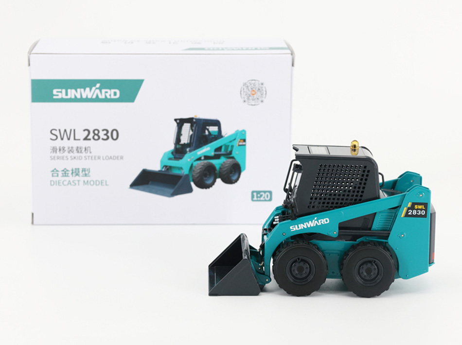 Baumaschinen Kompaktlader Modell Ma&szlig;stab 1:20 Legierung