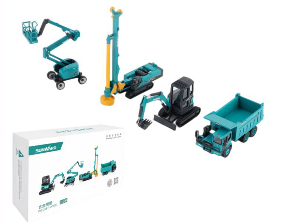 Mini-Engineering-Fahrzeug, Legierungsmodell, Bagger, Bohrwagen, Kurbelarm (einzeln)
